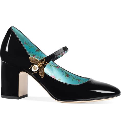 gucci bee mary jane pumps|Gucci Heels for Women .